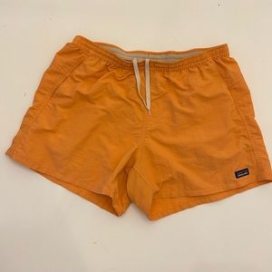 Orange Patagonia shorts